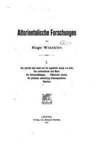 Altorientalische Forschungen 1