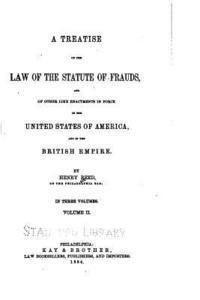 Henry Reed - A Treatise on the Law of the Statute of Frauds, and of Other Like Enactments, Häftad