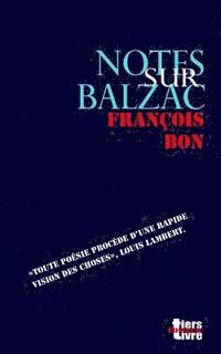 bokomslag Notes Sur Balzac