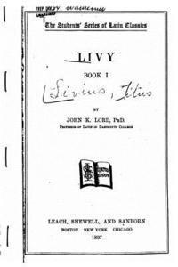 bokomslag Livy, Book I