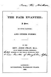 bokomslag The Fair Evanthe, a Poem in Five Cantos, and Other Poems