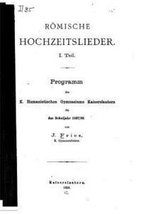 bokomslag Römische Hochzeitslieder