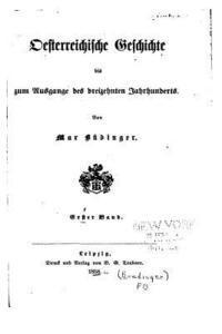 bokomslag Oesterreichische Geschichte Bis zum Ausgange des Dreizehnten Jahrhunderts