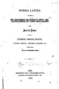 Juan De Arona - Poesia Latina, Häftad