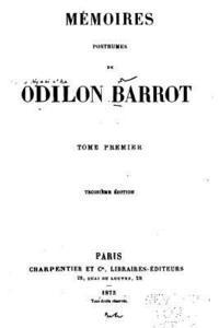 bokomslag Mémoires Posthumes de Odilon Barrot