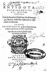 In Antidotarium Ioannis Filii Mesuae Censura, Cum Declaratione Simplicium 1