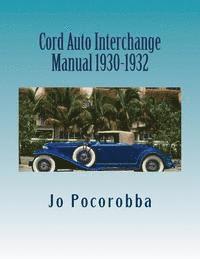 bokomslag Cord Auto Interchange Manual 1930-1932