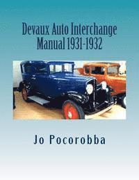 bokomslag Devaux Auto Interchange Manual 1931-1932