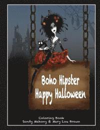 Boho Hipster Happy Halloween Coloring Book 1
