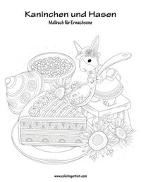 bokomslag Malbuch mit Kaninchen und Hasen fur Erwachsene 1