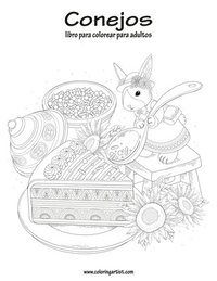 bokomslag Conejos libro para colorear para adultos 1