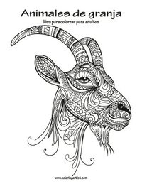 bokomslag Animales de granja libro para colorear para adultos 1