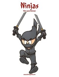 bokomslag Ninjas libro para colorear 1