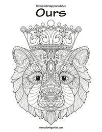 bokomslag Livre de coloriage pour adultes Ours 1