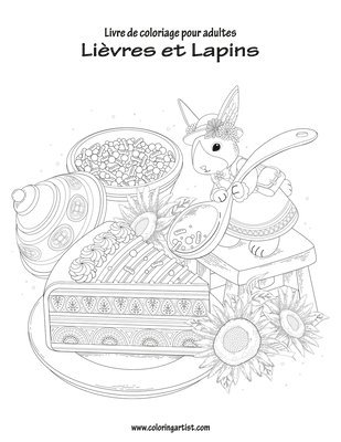 bokomslag Livre de coloriage pour adultes Lievres et Lapins 1