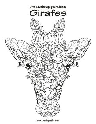 bokomslag Livre de coloriage pour adultes Girafes 1
