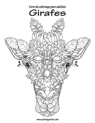 bokomslag Livre de coloriage pour adultes Girafes 1