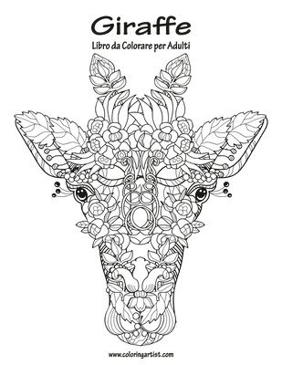bokomslag Giraffe Libro da Colorare per Adulti 1