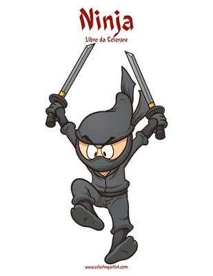 bokomslag Ninja Libro da Colorare 1