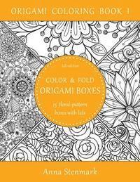 bokomslag Color & Fold Origami Boxes - 15 Floral-Pattern Boxes with Lids: Us Edition