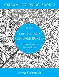 bokomslag Color & fold origami boxes - 15 abstract-pattern boxes with lids