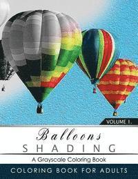 bokomslag Balloon Shading Coloring Book: Grayscale coloring books for adults Relaxation Art Therapy for Busy People (Adult Coloring Books Series, grayscale fan