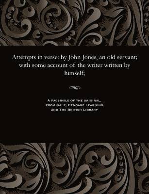 John Jones - Attempts in Verse, Häftad