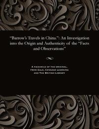 bokomslag Barrow's Travels in China.