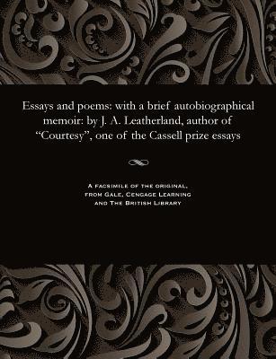 Essays and Poems 1