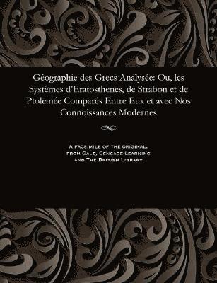 bokomslag G?ographie Des Grecs Analys?e