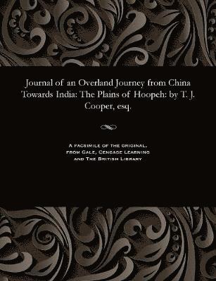 Journal of an Overland Journey from China Towards India