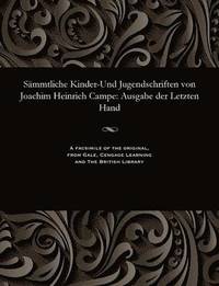 bokomslag Smmtliche Kinder-Und Jugendschriften Von Joachim Heinrich Campe