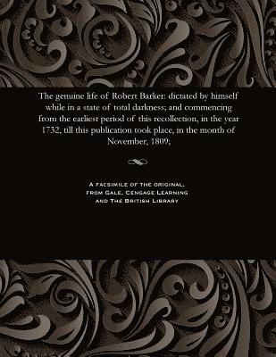 Robert Barker - Genuine Life of Robert Barker, Häftad