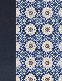 bokomslag RVR 1960 Biblia de apuntes, piel fabricada y mosaico crema y azul