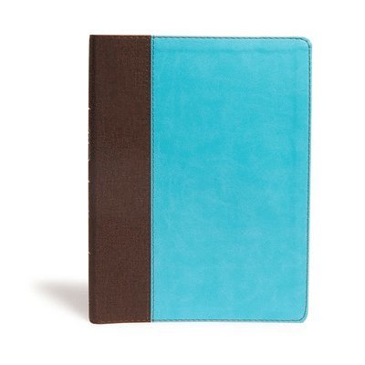 CSB Life Essentials Study Bible, Brown/Sky LeatherTouch, Indexed