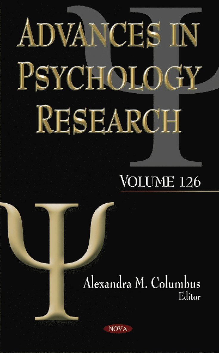 Alexandra M Columbus - Advances in Psychology Research, Inbunden