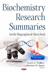 bokomslag Biochemistry Research Summaries (with Biographical Sketches)
