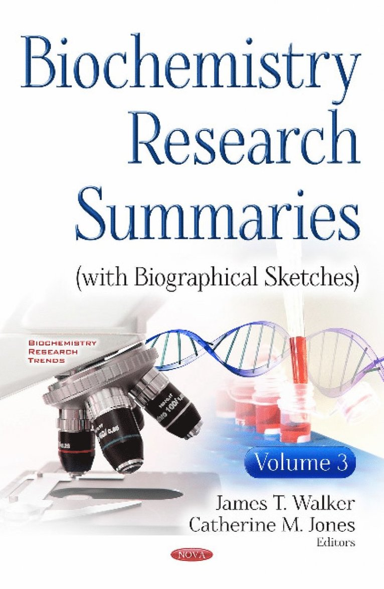Biochemistry Research Summaries (with Biographical Sketches)