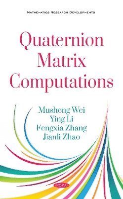 Quaternion Matrix Computations 1