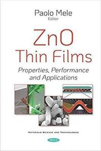 bokomslag ZnO Thin Films