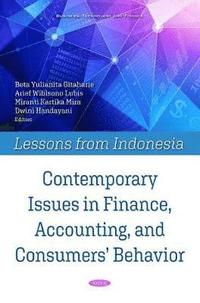 bokomslag Contemporary Issues in Finance, Accounting, and Consumers' Behavior