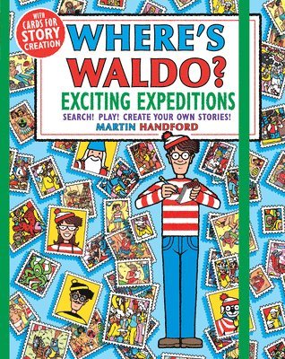 bokomslag Where's Waldo? Exciting Expeditions: Play! Search! Create Your Own Stories! (a Compact, Travel-Size Hidden Object Activity Book with Puzzles and Promp