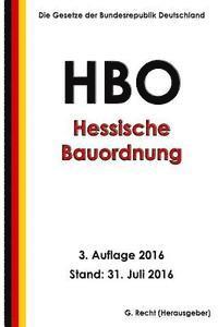 bokomslag Hessische Bauordnung (HBO), 3. Auflage 2016