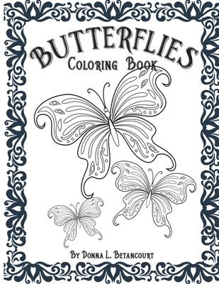 bokomslag Butterflies Adult Coloring Book