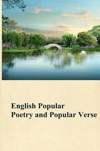 bokomslag English Popular Poetry and Popular Verse