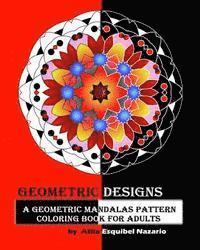 bokomslag Geometric Designs: A Geometric Mandalas Pattern Coloring Book for Adults