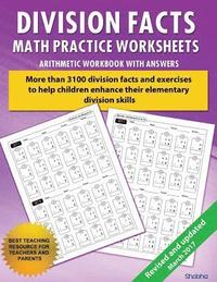 bokomslag Division Facts Math Practice Worksheet Arithmetic Workbook With Answers: Daily Practice guide for elementary students and other kids