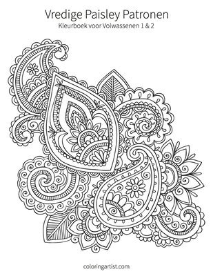 Vredige Paisley Patronen Kleurboek voor Volwassenen 1 & 2 1