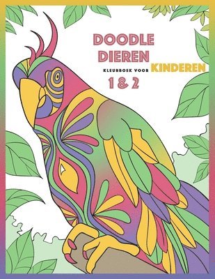 bokomslag Doodle Dieren Kleurboek voor Kinderen 1 & 2