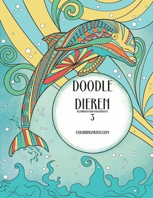 bokomslag Doodle Dieren Kleurboek voor Volwassenen 3